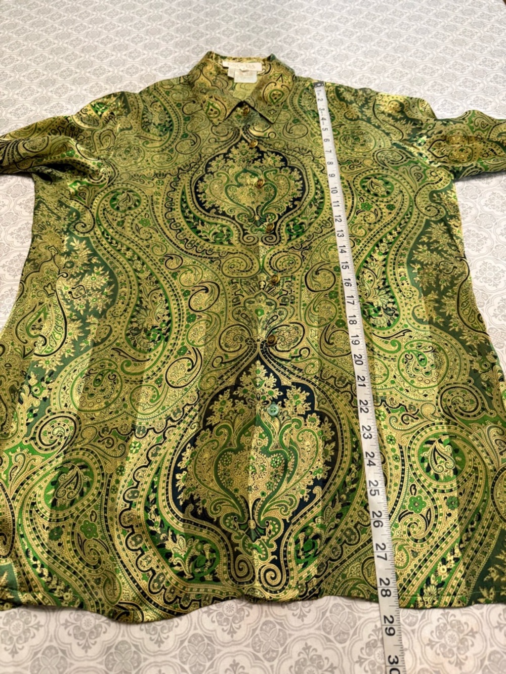 Escada By Margaretha Ley Vintage silk blouse Size 38 - Picture 13 of 15